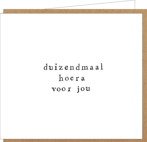 [LM002] duizendmaal hoera voor jou