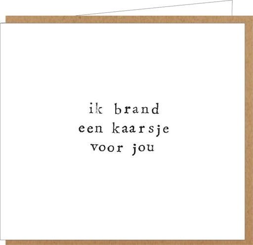 [LM010] ik brand een kaarsje voor jou