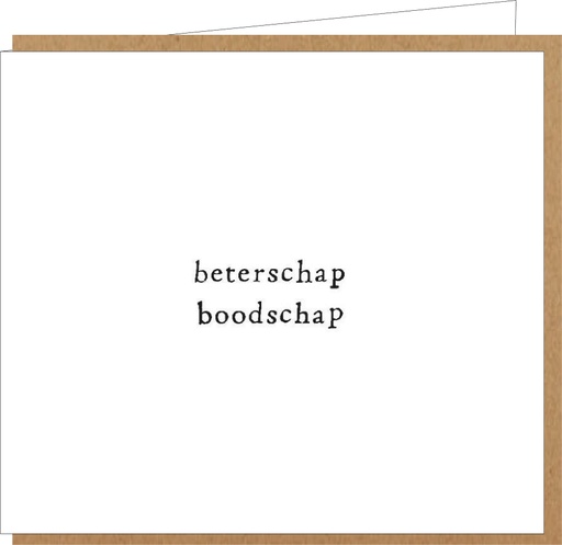 [LM056] beterschap boodschap