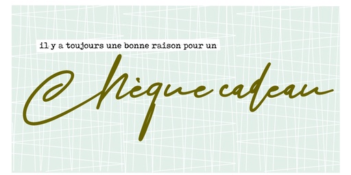 [KBF080] Chèque  cadeau  