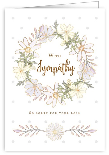 [IWUK1046] with sympathy so sorry for your loss