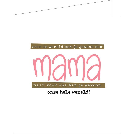 [OCCM2024] voor de wereld ben je gewoon een mama maar ....