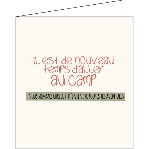 [KAF087] il est de nouveau temps d'aller au camp ...
