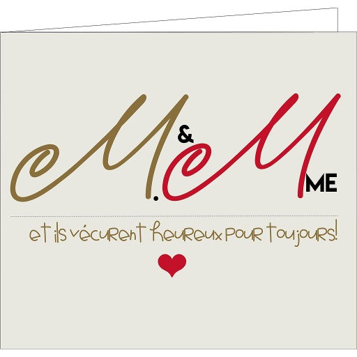 [SIMF1354] M&amp;MME ... et ils vécurent heureux pour toujours !