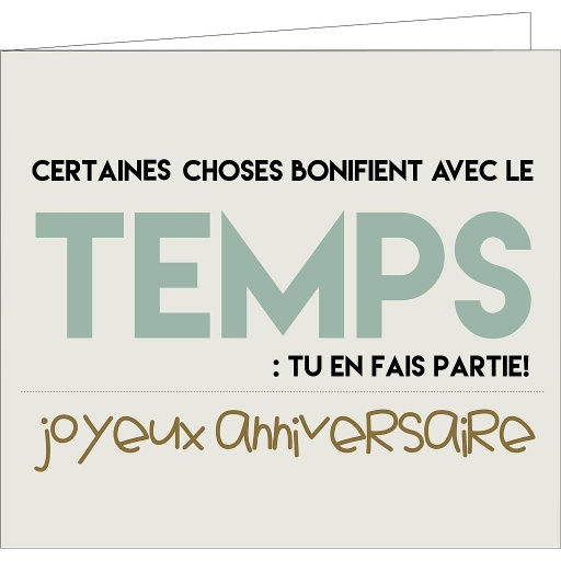 [SIMF1359] certaines choses bonifient avec le temps ....