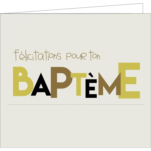 [SIMF1367] félicitations pour ton baptème 