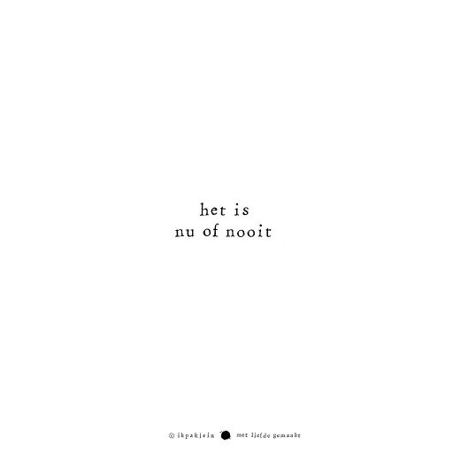 [LMP002] het is nu of nooit