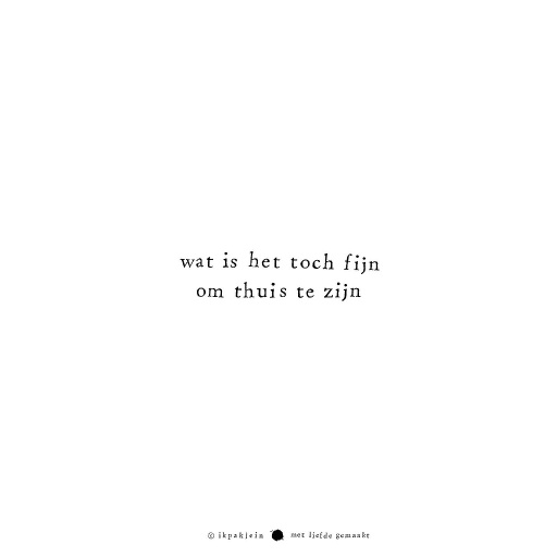 [LMP003] wat is het toch fijn om thuis te zijn