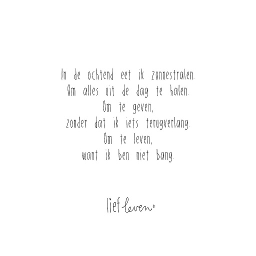 [LFLP005] in de ochtend eet ik zonnestralen Om alles uit de dag te halen