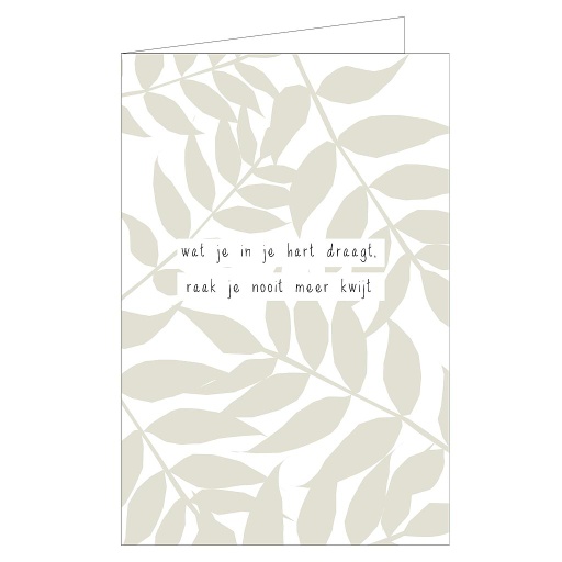[MM1169] wat je in je hart draagt, raak je nooit meer kwijt