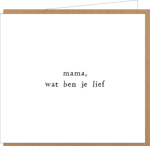 [LM054] mama, wat ben je lief