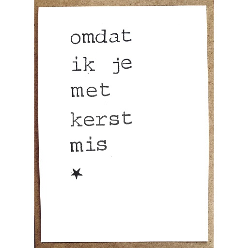 [PBMK148] Omdat ik je met kerst mis