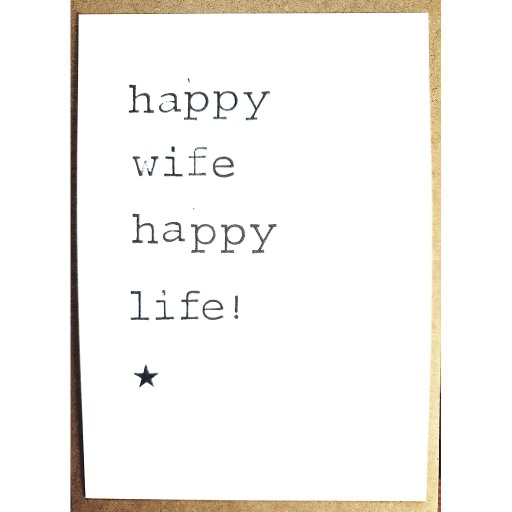 [PBM054] Happy wife happy life