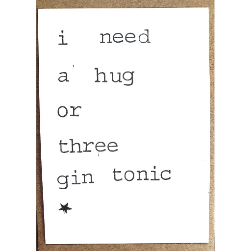 [PBM087] I need a hug or three gin tonics