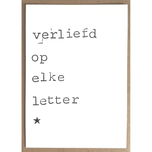 [PBM193] verliefd op elke letter