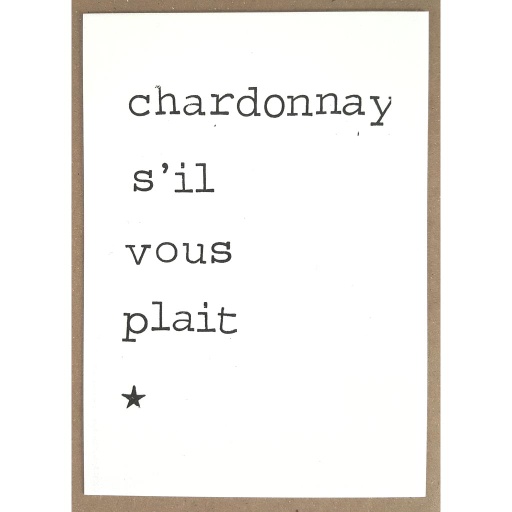 [PBM017] Chardonnay s'il vous plait