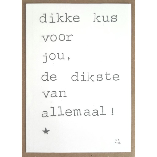 [PBM027] Dikke kus voor jou, de dikste van allemaal
