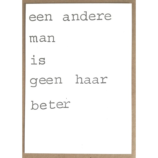 [PBM036] Een andere man is geen haar beter
