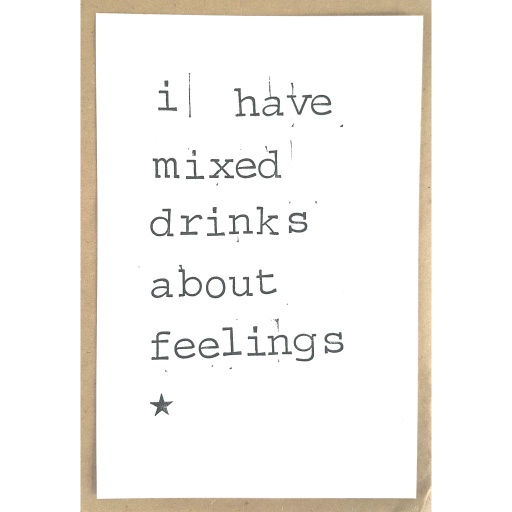 [PBM085] I have mixed drinks
