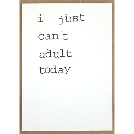 [PBM086] I just can't adult today