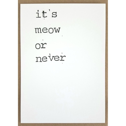 [PBM106] It's meow or never
