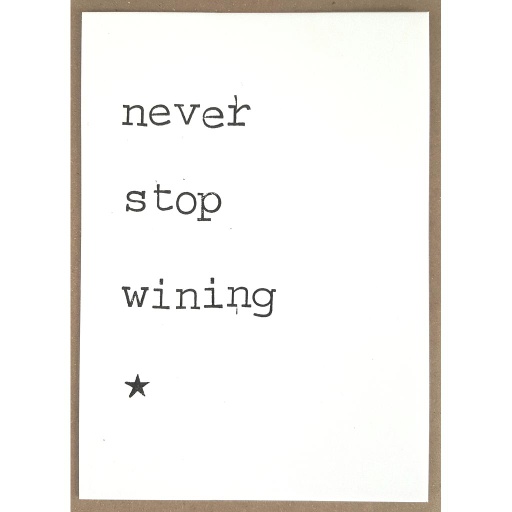 [PBM143] Never stop wining