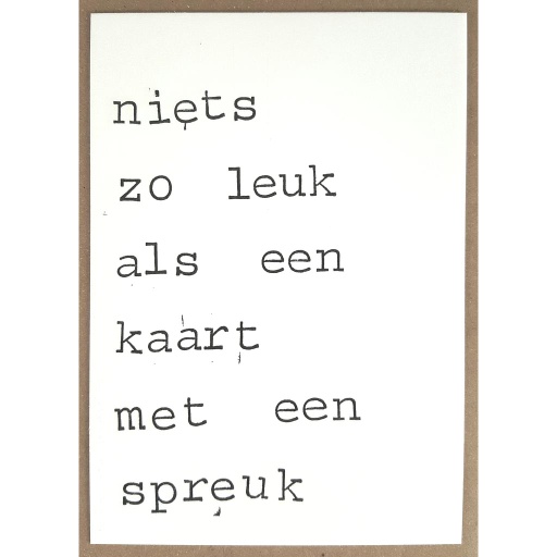 [PBM144] Niets zo leuk als een kaart