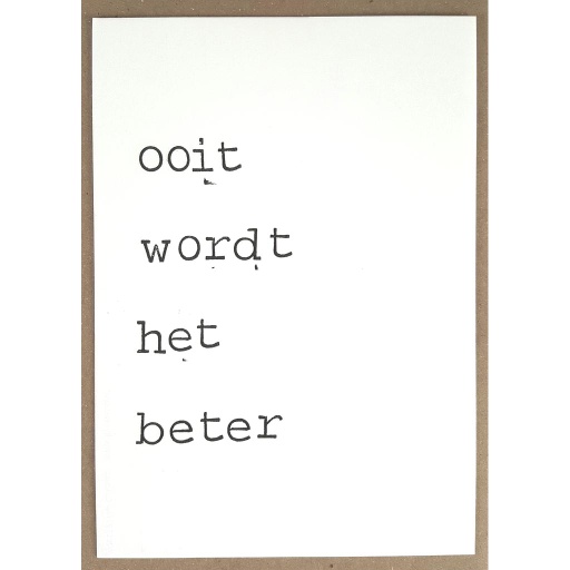 [PBM149] Ooit wordt het beter