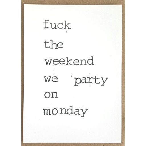[PBM043] Fuck the weekend