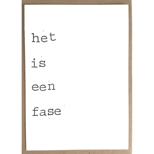 [PBM062] het is een fase