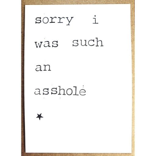 [PBM169] Sorry I was such an asshole