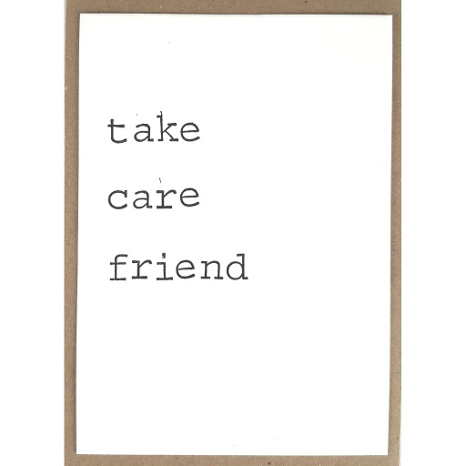 [PBM180] Take care friend
