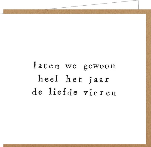 [LM027] laten we gewoon heel het jaar de liefde vieren