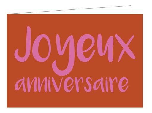 [WMF101] Joyeux Anniversaire (DORURE CUIVRE)