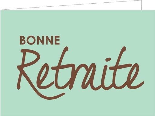 [WMF104] Bonne retraite (DORURE CUIVRE)