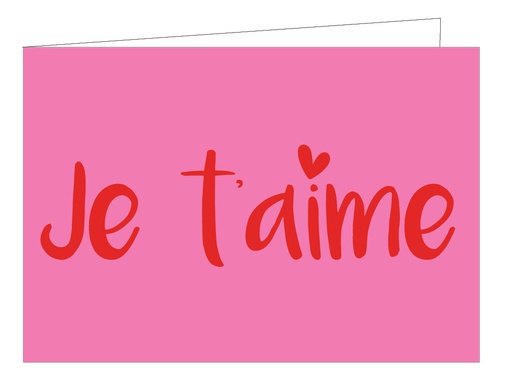 [WMF105] Je t'aime (DORURE CUIVRE)