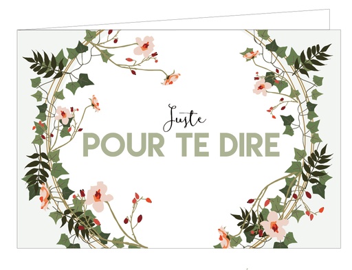 [WMF076] Juste pour te dire...