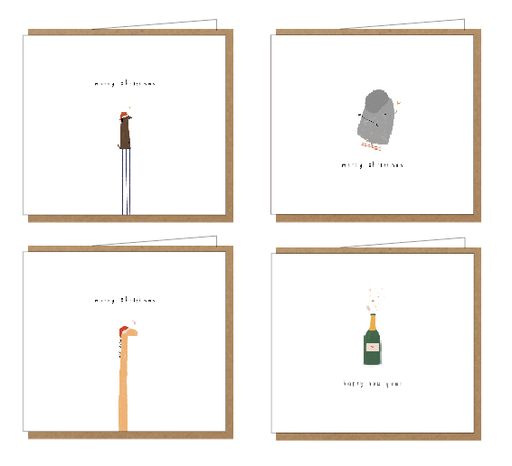 [AEBOX002] klein liefs box 8 stuks/4 designs 