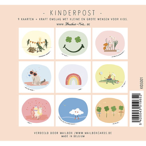[Kinderpost ] Kinderpost Kelly Marie 9 kaarten+omslag