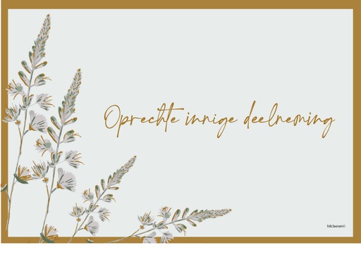 [PR044] Oprechte innige deelneming