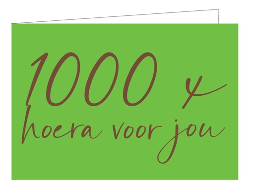 [WM143] 1000x hoera voor jou