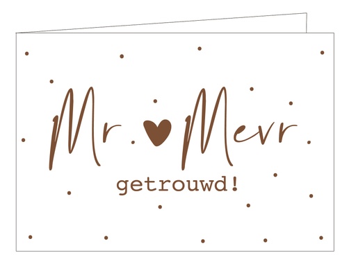 [WM144] Mr. en Mevr. getrouwd