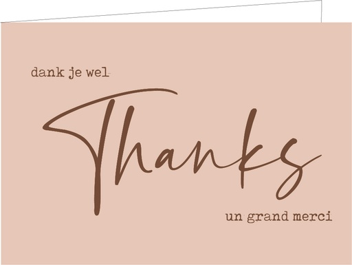 [WM151] Thanks, dank je wel, un grand merci (KOPERFOLIE)