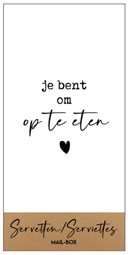 [SERG001] je bent om op te eten