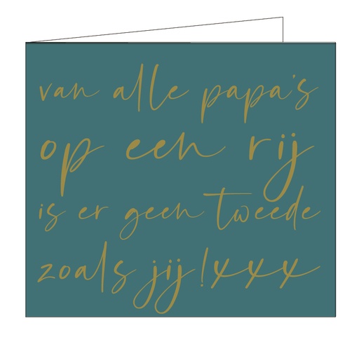 [OCC2076] Van alle papa's op een rij, is er geen tweede zoals jij !