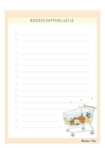 [KMBL001] Boodschappenlijstje