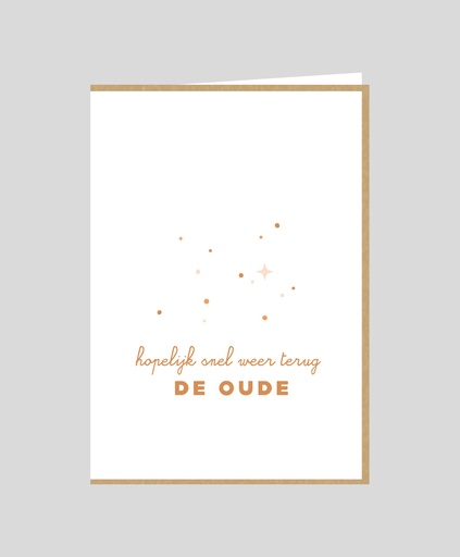 [COCO028] Hopelijk snel weer terug de oude