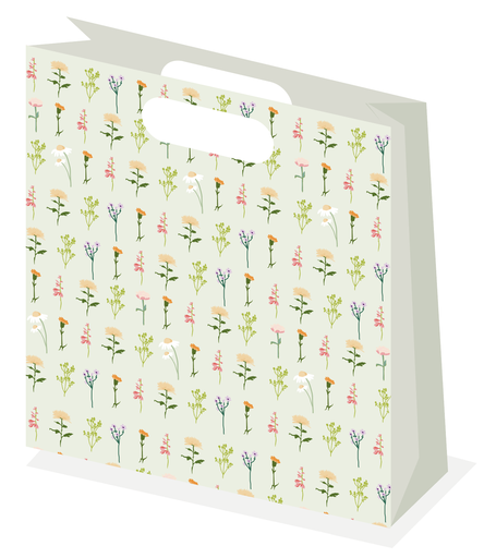 [LX013F] Blanco fleurs