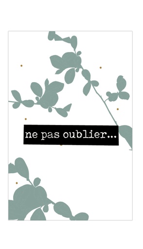 [NQFR075] ne pas oublier