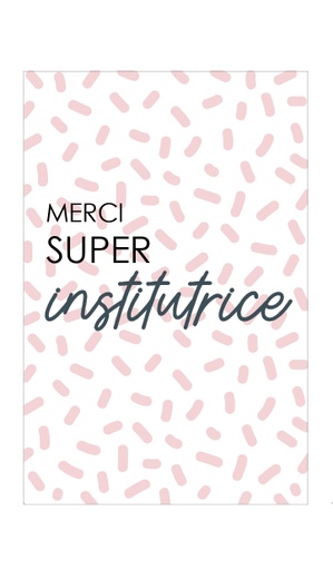 [NQFR079] Merci super institutrice